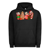 Pigment Black christmas tree cake and coffee cups ado Urban Hoodie - AdoDesignShop