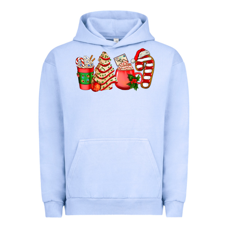 Christmas Tree Cake And Coffee Cups Ado Urban Hoodie by AdoDesignShop | Teevron