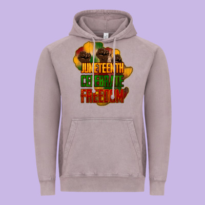 Juneteenth Celebrate Freedom Vintage Hoodie Designed By Howdyjamesfarm