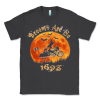 Smoke Halloween Witch On Motorcycle Cat & Moon Salem Witch Trials Premium Classic Tee - trangStudio