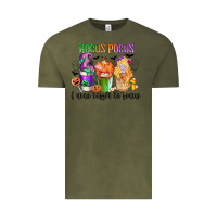 Vintage Olive hocus pocus i need coffee to focus Vintage Tee - CowGirlArtShop