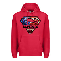 Cardinal American Super Dad Premium Hoodie - LillyAllenDesigns
