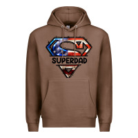Chestnut American Super Dad Premium Hoodie - LillyAllenDesigns