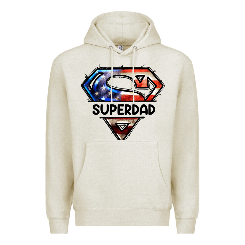 American Super Dad Premium Hoodie by LillyAllenDesigns | Teevron