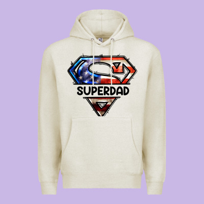 American Super Dad Premium Hoodie Designed By Lillyallendesigns