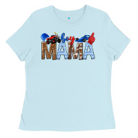 Baby Blue Boy Mama Ladies Tee - texasbilliewilder