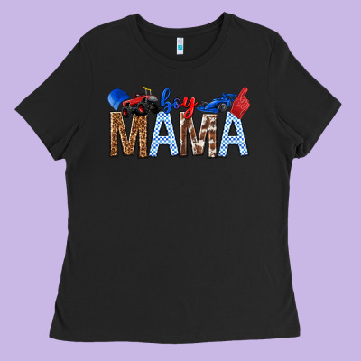 Boy Mama Ladies Tee Designed By Texasbilliewilder
