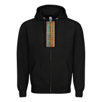 Black Fall Pattern Zipper Hoodie - Artiststas