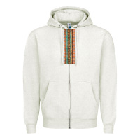 Oatmeal Heather Fall Pattern Zipper Hoodie - Artiststas