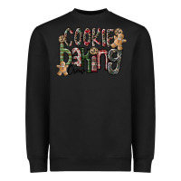 Black Cookie Baking Crew Heavyweight Sweatshirt - CowhideDigitalArt