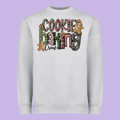 Cookie Baking Crew Heavyweight Sweatshirt Designed By Cowhidedigitalart
