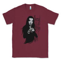 Burgundy Normal Is An Illusion - Morticia Addams Classic Tee - trangStudio
