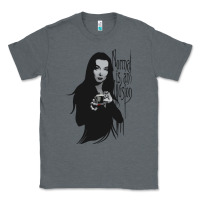 Charcoal Heather Normal Is An Illusion - Morticia Addams Classic Tee - trangStudio