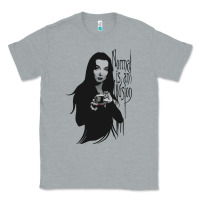 Heather Grey Normal Is An Illusion - Morticia Addams Classic Tee - trangStudio