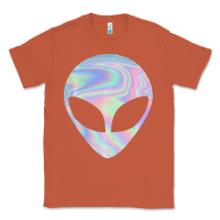 Copper Alien Head Colorful Laser Ufo Sighting Believe Area 51 Classic Tee - trangStudio