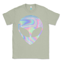Matcha Alien Head Colorful Laser Ufo Sighting Believe Area 51 Classic Tee - trangStudio