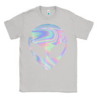 Moon Dust Alien Head Colorful Laser Ufo Sighting Believe Area 51 Classic Tee - trangStudio