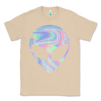 Mushroom Alien Head Colorful Laser Ufo Sighting Believe Area 51 Classic Tee - trangStudio