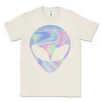 Natural Alien Head Colorful Laser Ufo Sighting Believe Area 51 Classic Tee - trangStudio