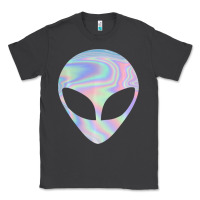 Smoke Alien Head Colorful Laser Ufo Sighting Believe Area 51 Classic Tee - trangStudio