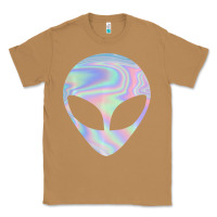 Toasted Coconut Alien Head Colorful Laser Ufo Sighting Believe Area 51 Classic Tee - trangStudio