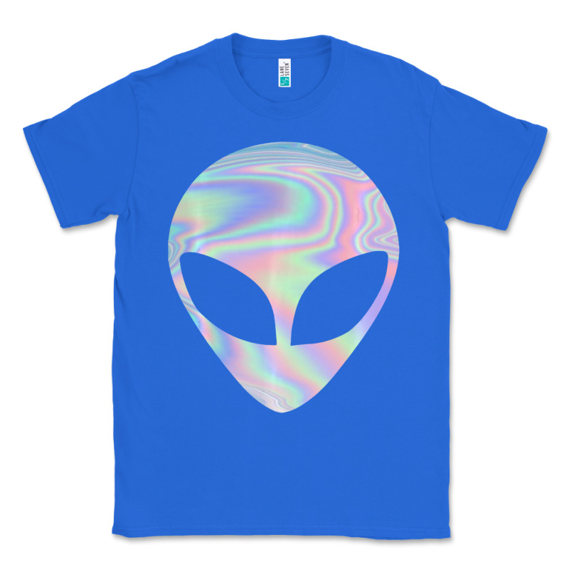 Alien Head Colorful Laser Ufo Sighting Believe Area 51 Classic Tee by trangStudio | Teevron