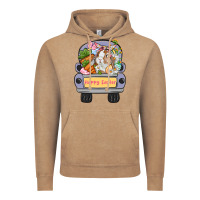 Vintage Coffee Happy Easter bunny truck Easter Day Vintage Hoodie - CowGirlArtShop