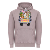 Vintage Zinc Happy Easter bunny truck Easter Day Vintage Hoodie - CowGirlArtShop