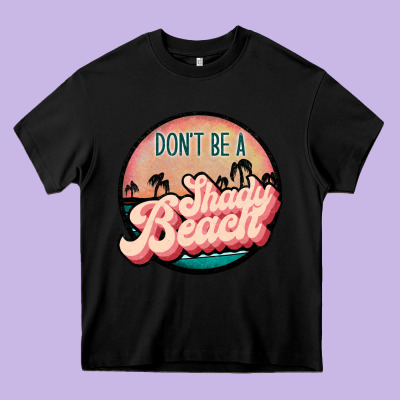Don't Be A Shady Beach Heavy Core Tee Designed By Jahusdesignshop