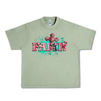 Oil Green faith breast cancer Urban Heavy Tee - CowGirlArtShop