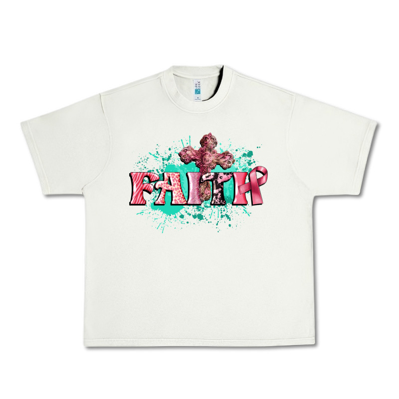 Faith Breast Cancer Urban Heavy Tee by CowGirlArtShop | Teevron