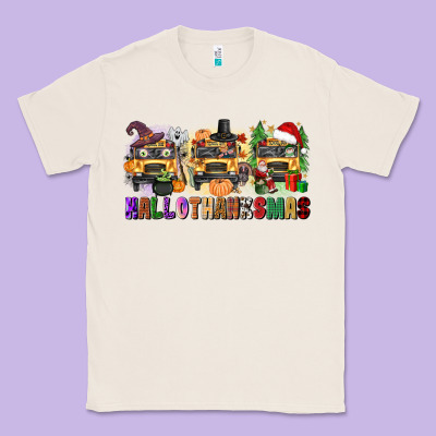 Hallothanksmas Classic Tee Designed By Texasbilliewilder
