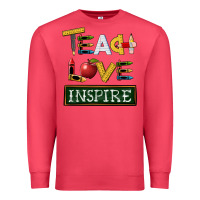 Cardinal teach love inspire Premium Sweatshirt - BarkalooDesign