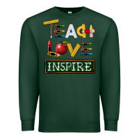 Sports Green teach love inspire Premium Sweatshirt - BarkalooDesign