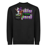 Black Hocus i Mean Pocus Heavyweight Sweatshirt - CowhideDigitalArt