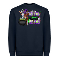 Navy Hocus i Mean Pocus Heavyweight Sweatshirt - CowhideDigitalArt