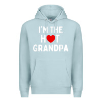 Blue Mist mens i love hot grandpa  i'm the hot grandpa Premium Hoodie - trangStudio