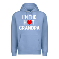 Colony Blue mens i love hot grandpa  i'm the hot grandpa Premium Hoodie - trangStudio