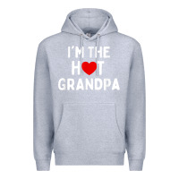 Heather Grey mens i love hot grandpa  i'm the hot grandpa Premium Hoodie - trangStudio