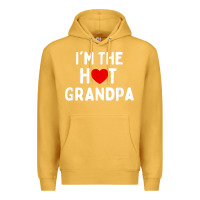 Mustard mens i love hot grandpa  i'm the hot grandpa Premium Hoodie - trangStudio