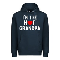 Navy mens i love hot grandpa  i'm the hot grandpa Premium Hoodie - trangStudio