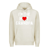 Oatmeal Heather mens i love hot grandpa  i'm the hot grandpa Premium Hoodie - trangStudio