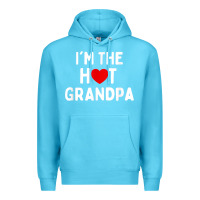 Ocean Blue mens i love hot grandpa  i'm the hot grandpa Premium Hoodie - trangStudio