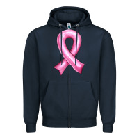 Navy Balloon cancer ribbon Zipper Hoodie - Artiststas