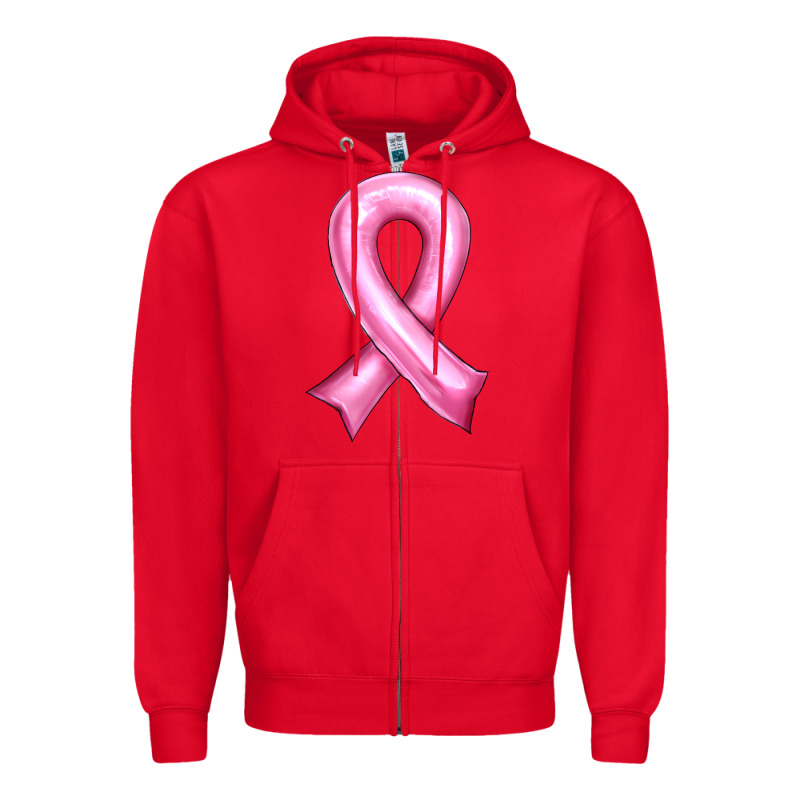 Balloon Cancer Ribbon Zipper Hoodie by Artiststas | Teevron