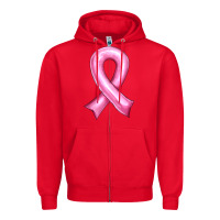Red Balloon cancer ribbon Zipper Hoodie - Artiststas