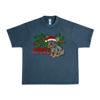 Midnight Navy merry christmas french bulldog Urban Heavy Tee - RanaPortraitStore