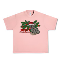 Salmon merry christmas french bulldog Urban Heavy Tee - RanaPortraitStore
