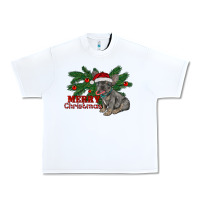 White merry christmas french bulldog Urban Heavy Tee - RanaPortraitStore