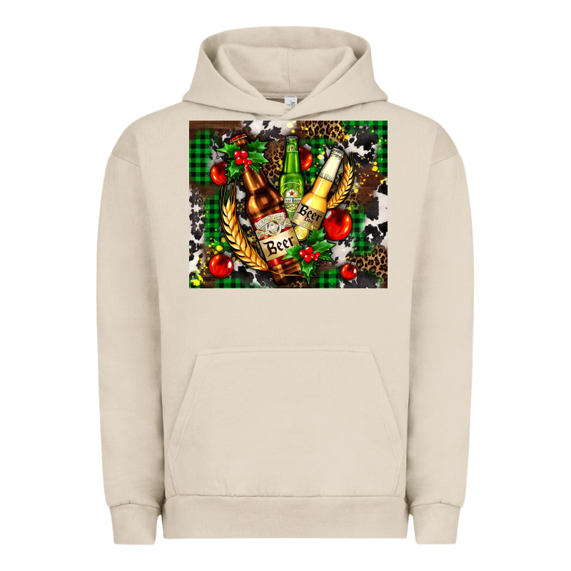 Beer Set For Christmas Urban Hoodie by AdoDesignShop | Teevron